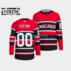 Dětské Hokejový Dres Chicago Blackhawks Personalizované Adidas 2022-2023 Reverse Retro Červené Authentic